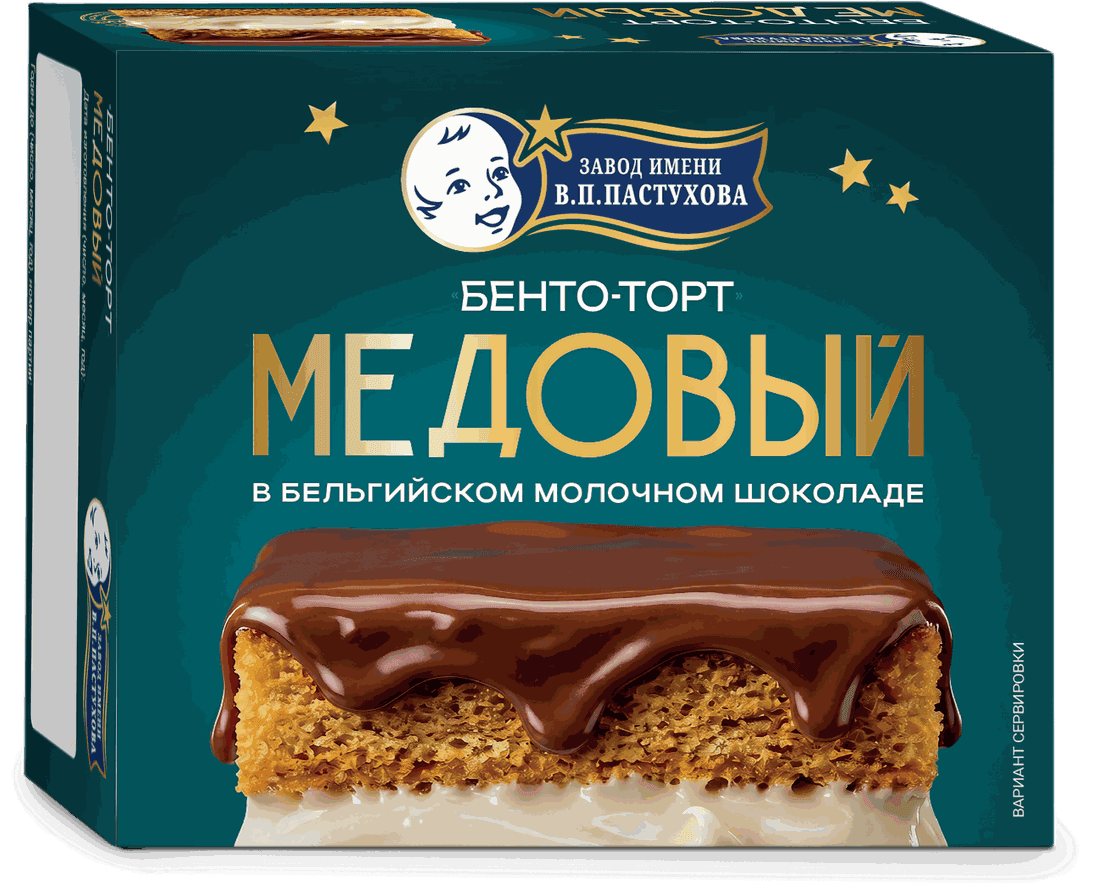Бенто-торт — Медовый: упаковка