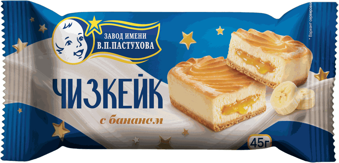Чизкейк с бананом: упаковка