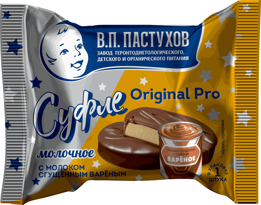 Суфле круглое — Варёная сгущёнка: упаковка