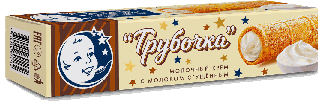 Трубочка — Сгущённое молоко, 30 г: упаковка